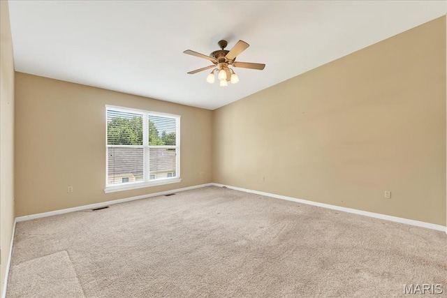 1423 Villas Estates Dr, Saint Louis, MO 63026 - carpeted spare room with a ceiling fan and baseboards