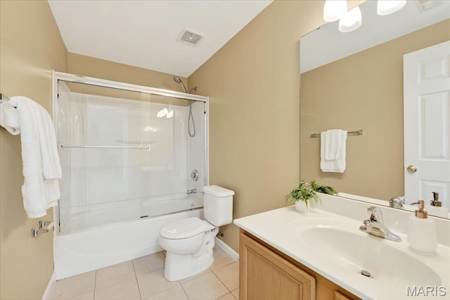 1423 Villas Estates Dr, Saint Louis, MO 63026 - full bath featuring tile patterned flooring, vanity, and shower / bath combination with glass door