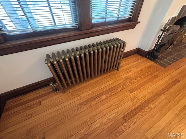 417 S Kingshighway St, Sikeston, MO 63801 - detailed view of radiator and wood finished floors