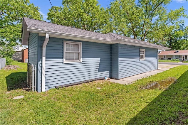 113 Brand Ave, Red Bud, IL 62278 - view of home's exterior featuring a yard and a shingled roof