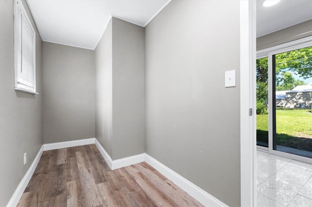 113 Brand Ave, Red Bud, IL 62278 - spare room featuring light wood-style floors and baseboards