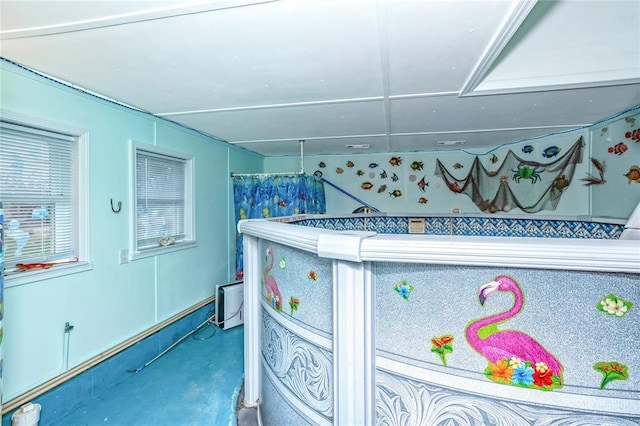 12810 Big Bend Rd, Kirkwood, MO 63122 - bedroom with concrete floors