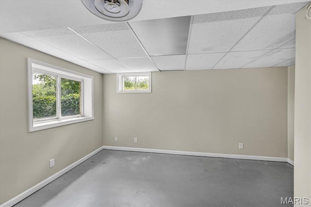 3368 S Suncrest Ave, Saint Louis, MO 63114 - basement with a drop ceiling