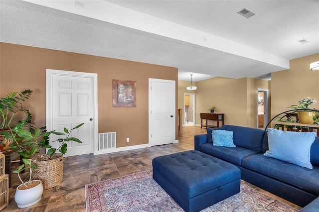 1014 Trailridge Dr, Jackson, MO 63755 - living area featuring stone finish floors and baseboards