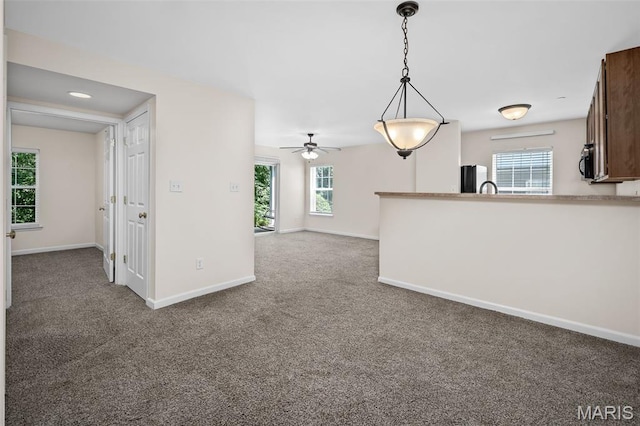 160 Brandy Mill Cir Unit 7C, High Ridge, MO 63049 - carpeted empty room featuring baseboards and a ceiling fan