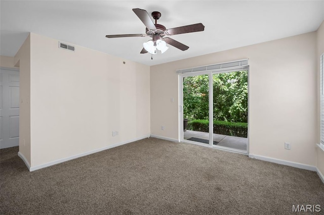 160 Brandy Mill Cir Unit 7C, High Ridge, MO 63049 - carpeted spare room with ceiling fan and baseboards