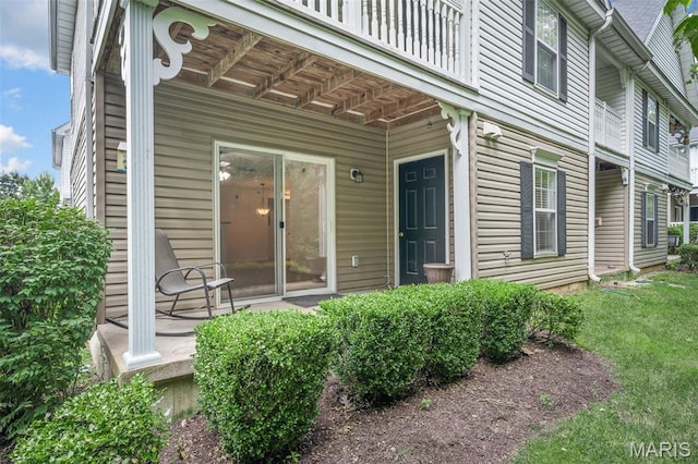 160 Brandy Mill Cir Unit 7C, High Ridge, MO 63049 - doorway to property with a lawn