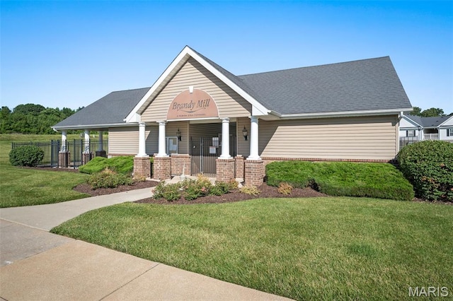 160 Brandy Mill Cir Unit 7C, High Ridge, MO 63049 - view of front facade with covered porch and brick siding