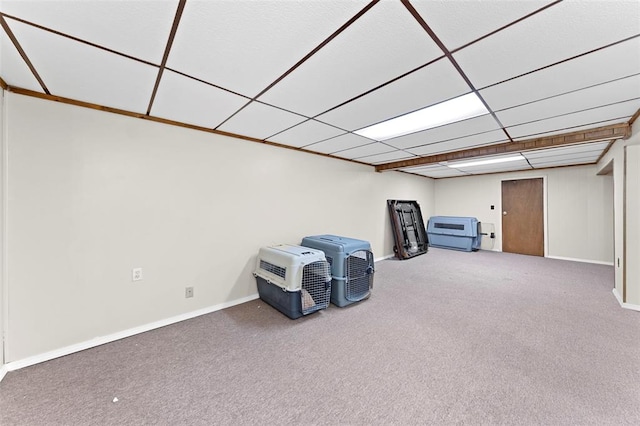 2535 S Park Ln, Florissant, MO 63031 - finished basement with carpet floors and baseboards
