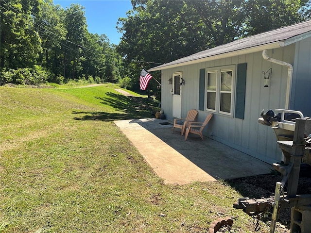 194 Craft Subdivision Rds, Greenville, MO 63944 - view of green lawn with a patio area