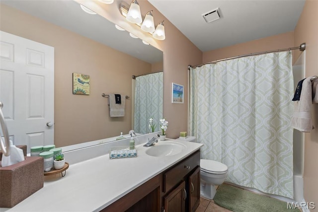 2854 Championship Blvd, Saint Louis, MO 63129 - bathroom with vanity, toilet, and tile patterned floors