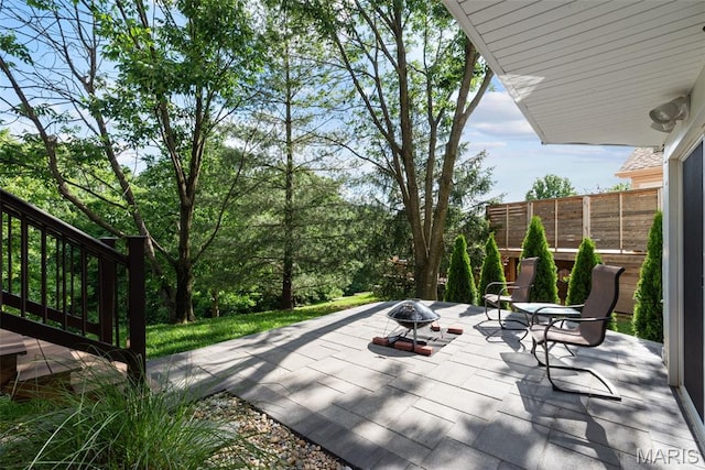 2854 Championship Blvd, Saint Louis, MO 63129 - view of patio / terrace featuring an outdoor fire pit