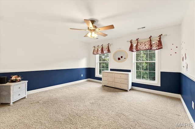 125 Park Lawn Est, Fenton, MO 63026 - unfurnished bedroom featuring carpet floors and a ceiling fan