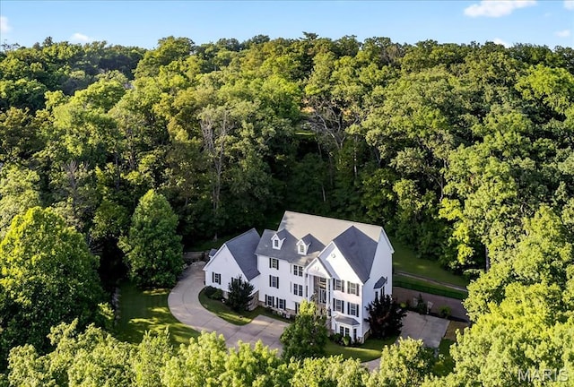 125 Park Lawn Est, Fenton, MO 63026 - view from above of property featuring a heavily wooded area