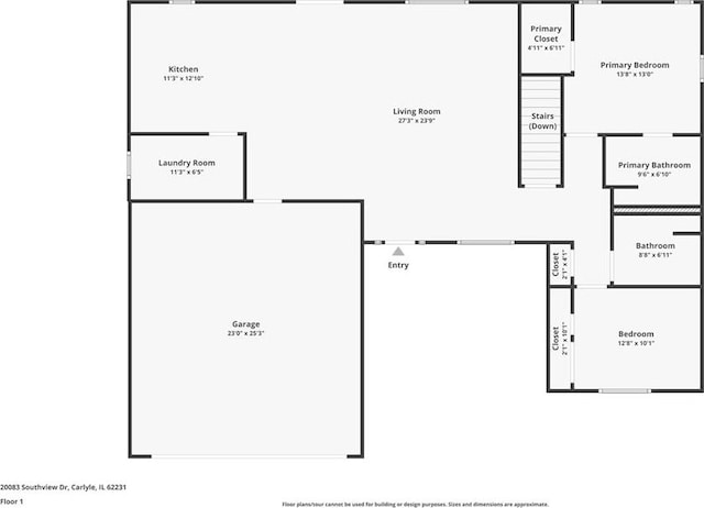 20083 Southview Dr, Carlyle, IL 62231 - property floor plan