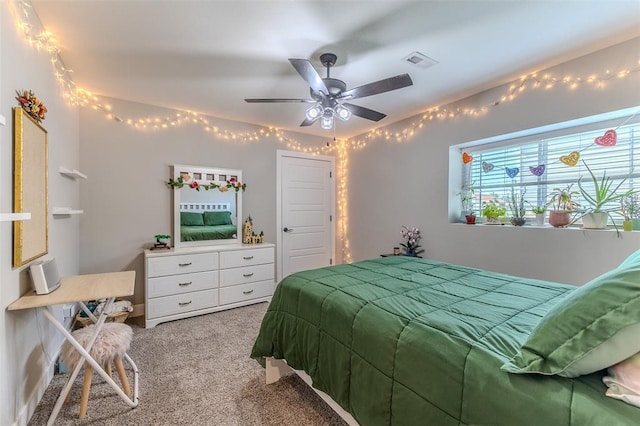 153 Mesa Dr, Waynesville, MO 65583 - carpeted bedroom featuring a ceiling fan