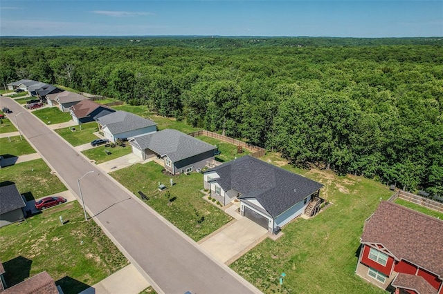 153 Mesa Dr, Waynesville, MO 65583 - bird's eye view of a heavily wooded area