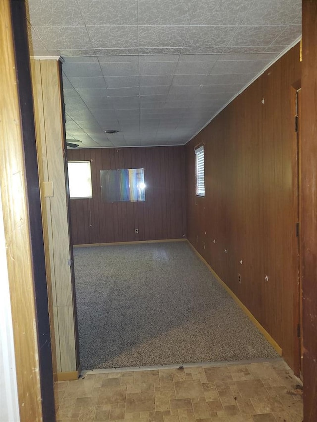 19 Agnes Dr, Cahokia, IL 62206 - carpeted spare room featuring wood walls and baseboards