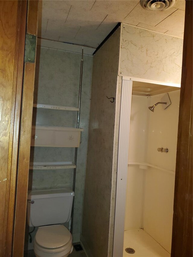 19 Agnes Dr, Cahokia, IL 62206 - bathroom featuring toilet and a stall shower