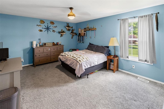 21 Sunny Dale Ct, Glen Carbon, IL 62034 - carpeted bedroom with baseboards and a ceiling fan
