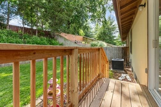 352 Della Dr, Saint Peters, MO 63376 - deck with cooling unit