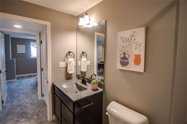 176 Bay Meadow Cir, Moro, IL 62067 - half bath featuring vanity and toilet