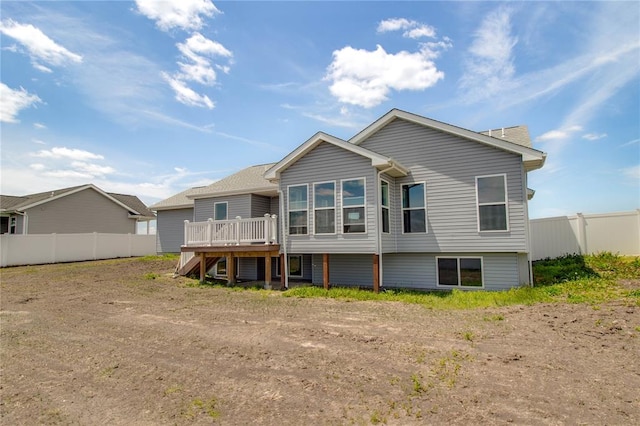176 Bay Meadow Cir, Moro, IL 62067 - rear view of property featuring a deck and stairs