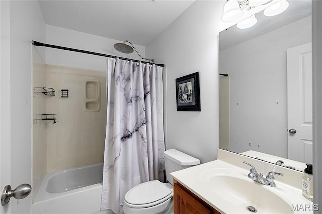 4516 Austin Point Ct, Saint Charles, MO 63304 - bathroom featuring vanity and shower / tub combo with curtain