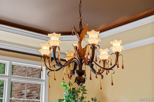 4516 Levis Ln, Godfrey, IL 62035 - detailed view of a chandelier and ornamental molding