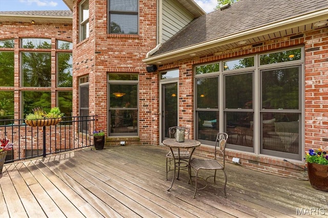 4516 Levis Ln, Godfrey, IL 62035 - view of wooden deck
