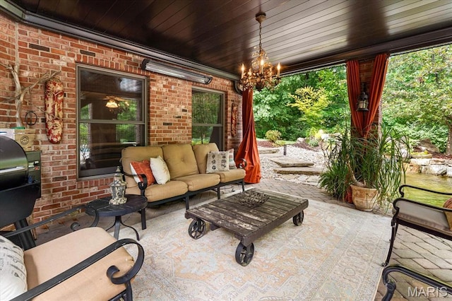 4516 Levis Ln, Godfrey, IL 62035 - view of patio / terrace featuring an outdoor hangout area
