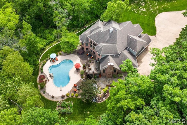 4516 Levis Ln, Godfrey, IL 62035 - view of subject property featuring a pool area