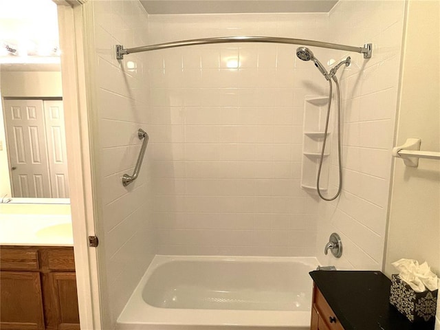 13613 Mason Oaks Ln Unit 3, Saint Louis, MO 63131 - bathroom featuring vanity and  shower combination