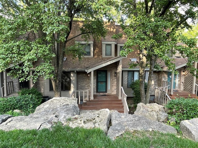 13613 Mason Oaks Ln Unit 3, Saint Louis, MO 63131 - view of front of house with brick siding
