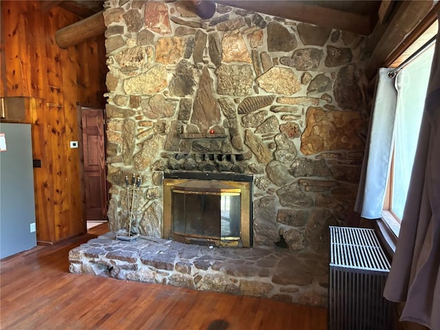 232 Ripley Unit A-1, Doniphan, MO 63935 - detailed view of wood finished floors and a fireplace