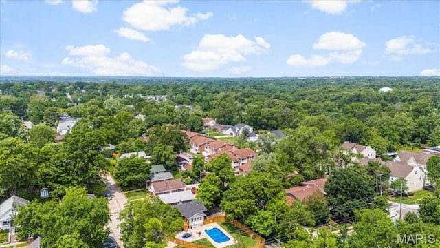 507 Alphonse Dr, Kirkwood, MO 63122 - aerial view of residential area featuring a forest