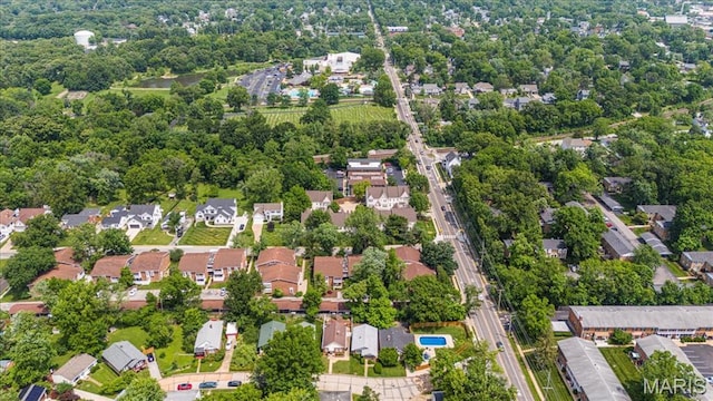 507 Alphonse Dr, Kirkwood, MO 63122 - aerial view of property's location with nearby suburban area