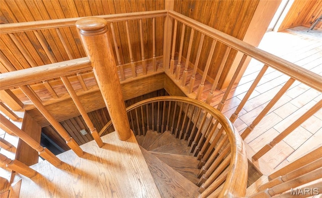 13399 S US Highway 63, Rolla, MO 65401 - staircase featuring lofted ceiling