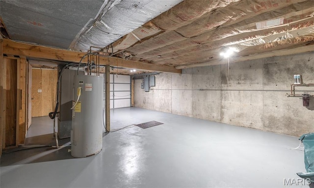 13399 S US Highway 63, Rolla, MO 65401 - unfinished basement featuring water heater