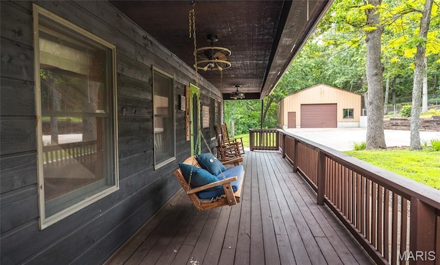 13399 S US Highway 63, Rolla, MO 65401 - wooden deck featuring an outdoor structure