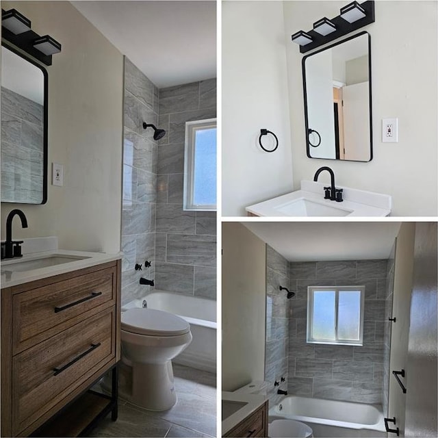 10619 Alliance Dr, Saint Louis, MO 63136 - full bathroom with toilet, bathtub / shower combination, and vanity