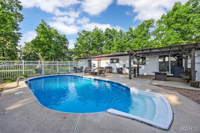 2850 S Hwy W, Winfield, MO 63389 - view of pool featuring a patio and a pergola