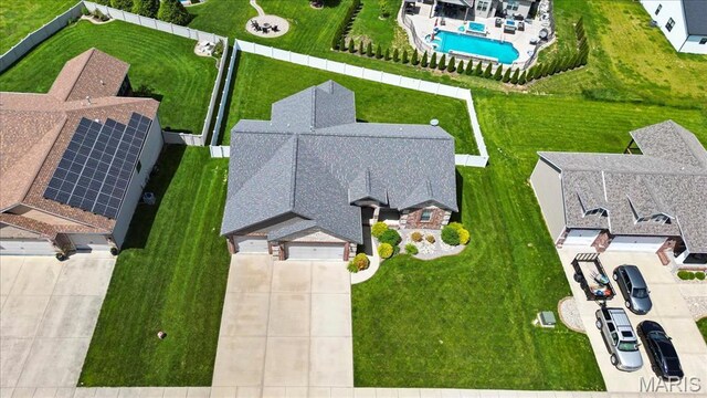8743 Cardinal Creek Dr, Saint Jacob, IL 62281 - view of subject property with a pool area