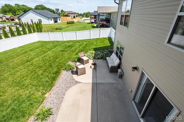 8743 Cardinal Creek Dr, Saint Jacob, IL 62281 - view of yard with a patio and a residential view
