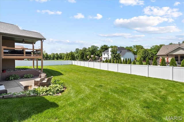 8743 Cardinal Creek Dr, Saint Jacob, IL 62281 - view of yard with a patio and a balcony