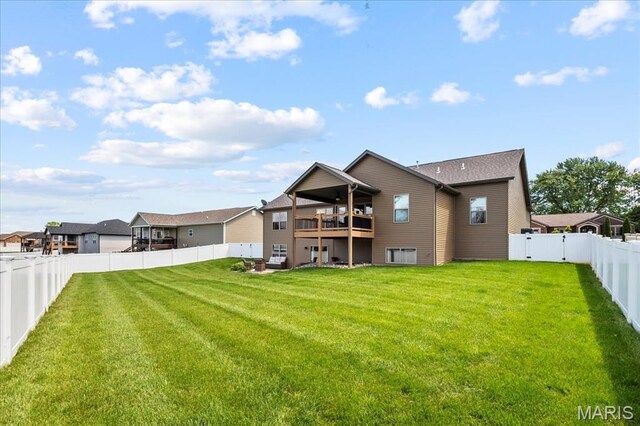 8743 Cardinal Creek Dr, Saint Jacob, IL 62281 - view of rear view of house