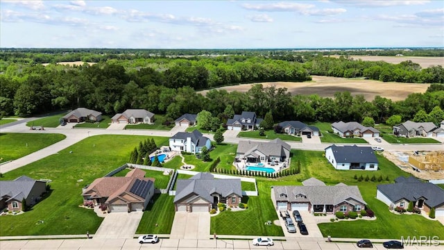 8743 Cardinal Creek Dr, Saint Jacob, IL 62281 - aerial perspective of suburban area