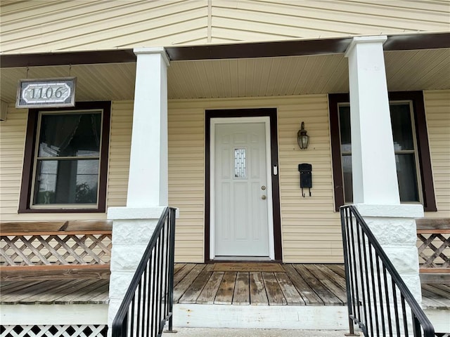 1106 Raab Ave, Belleville, IL 62220 - property entrance with a porch