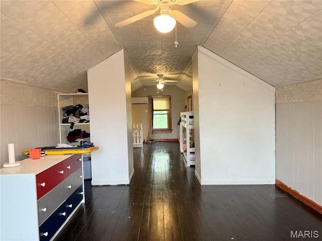 1106 Raab Ave, Belleville, IL 62220 - corridor with dark wood-type flooring, vaulted ceiling, and baseboards