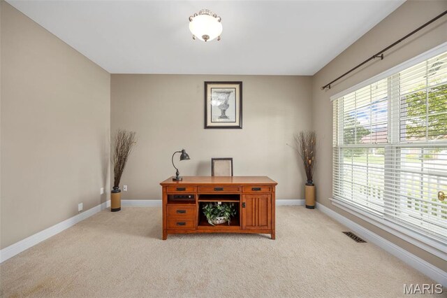 102 Riparian Dr, Ofallon, MO 63368 - office featuring light colored carpet and baseboards
